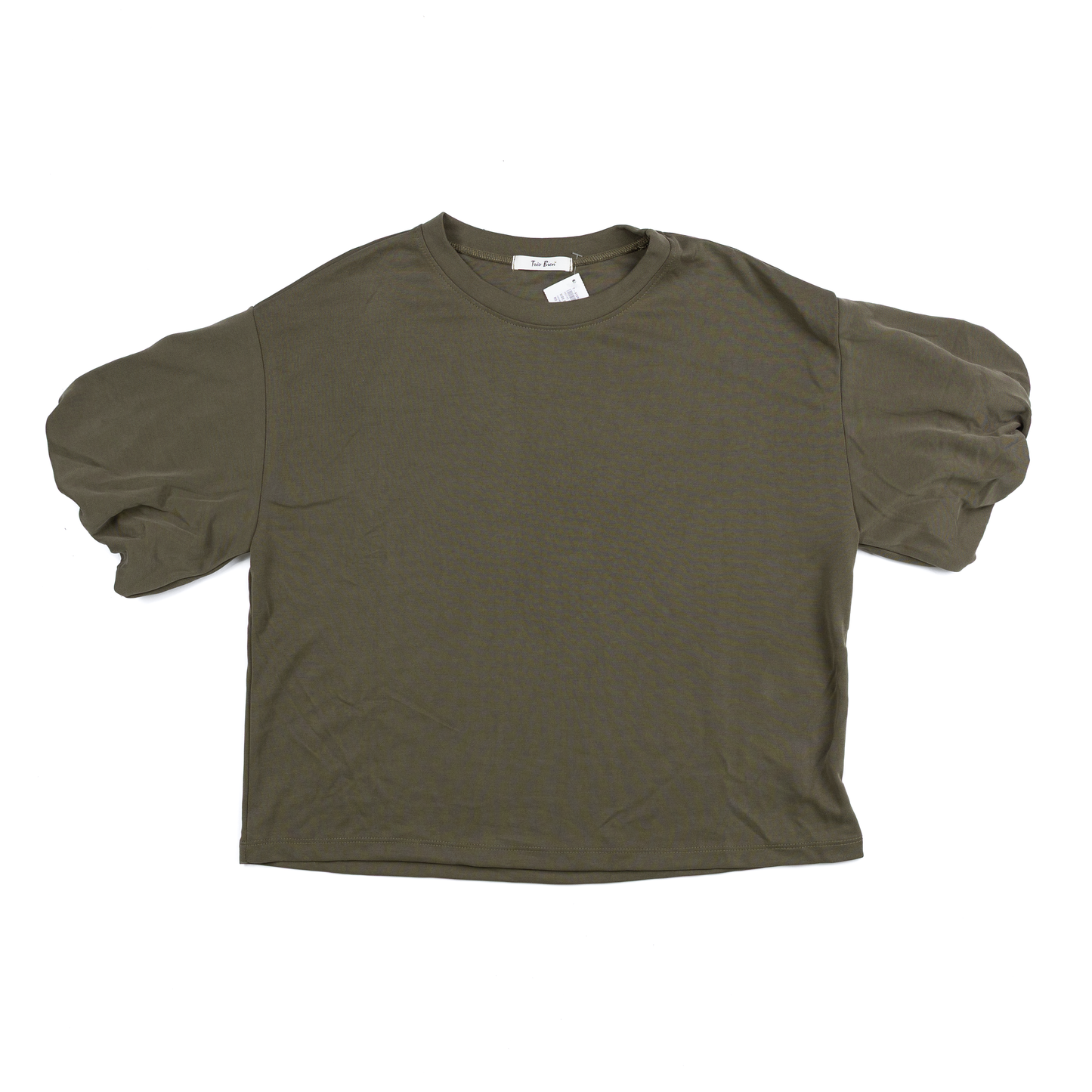 Women's Tres Bien Roundneck 1/2 Sleeve Puff Top T-41394