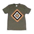 Women's Olive Green Graphic T-shirt 