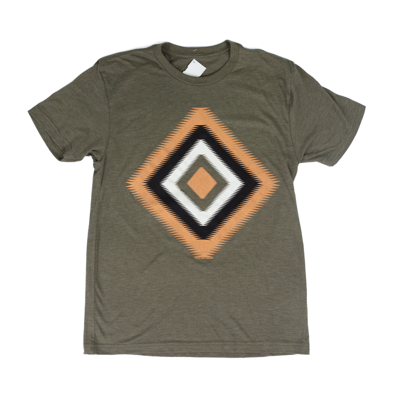 Women's Olive Green Graphic T-shirt 