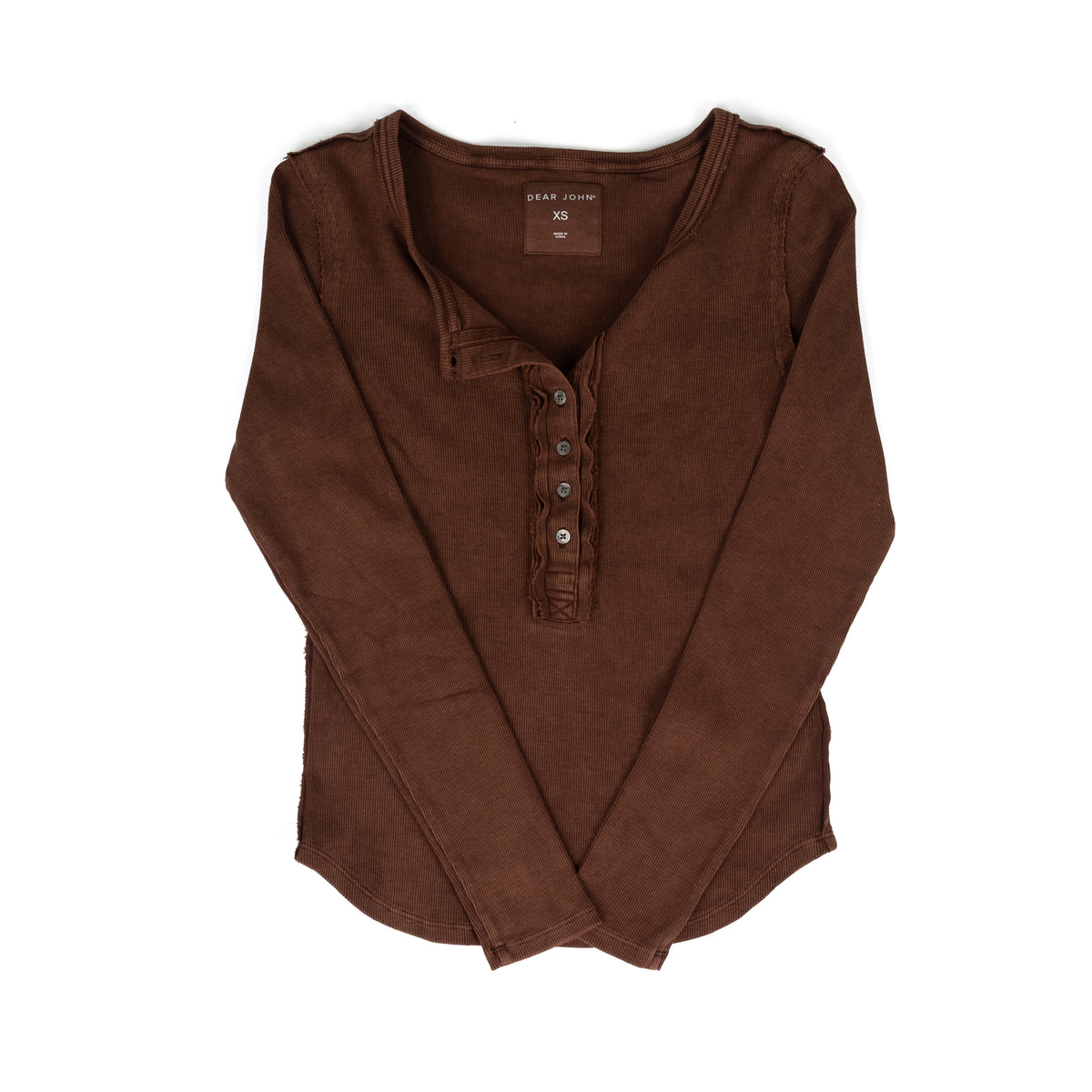 Dear John Women's Washed Cappuccino Edie Long Sleeve Shirt