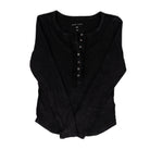 Dear John Women's Washed Black Edie Long Sleeve Shirt
