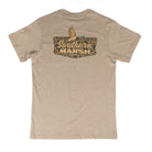 Southern Marsh Men's Light Brown Short Sleeve Inflight Badge T-shirt ABIB WBT