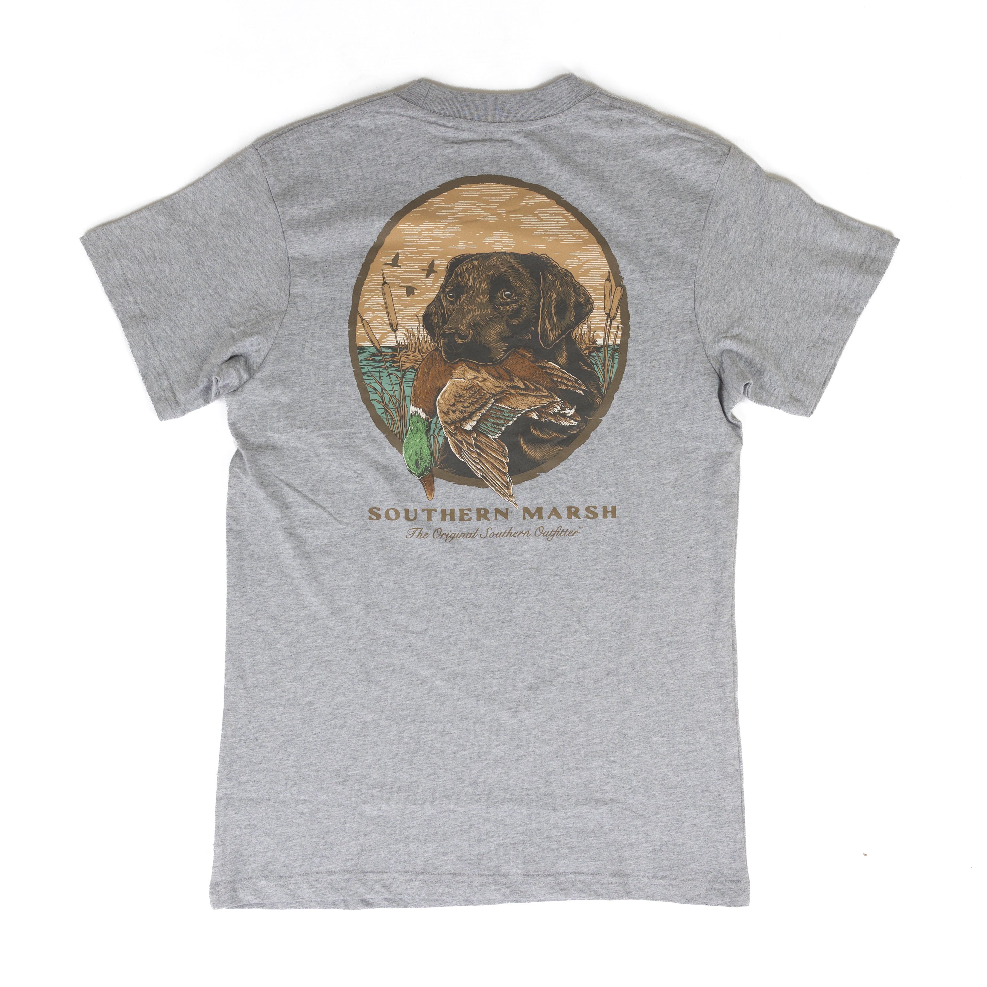 Southern Marsh Men's Gray Short Sleeve "Good Boy" T-shirt AGBY GRY