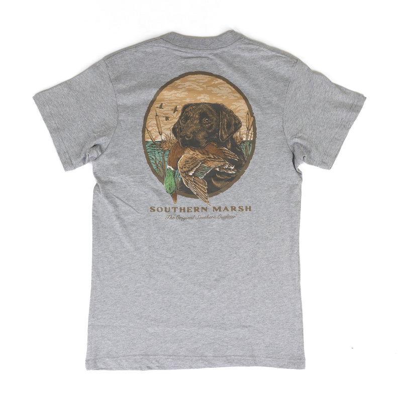 Southern Marsh Men's Gray Short Sleeve "Good Boy" T-shirt AGBY GRY