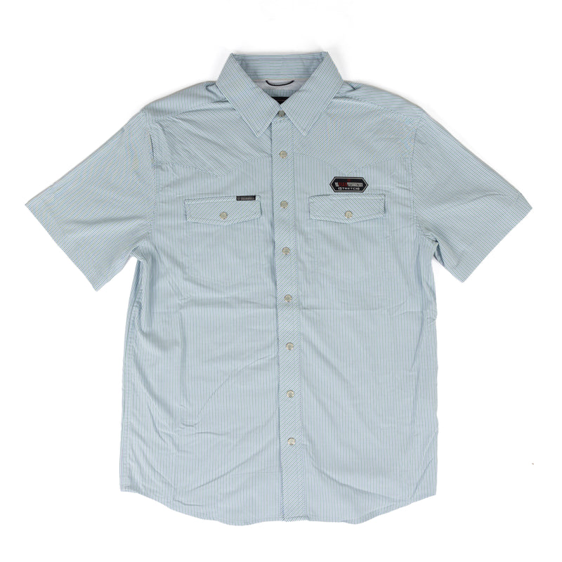 Rock and Roll Denim Men's Short Sleeve Striped Tek Shirt BMN3S09465