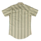 Rock and Roll Denim Men's Short Sleeve Brown Stripe Shirt BMN3S09429