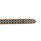 Angel Ranch Women's Black and White Checkered Leather Belt