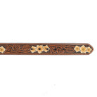 Ariat Women's Brown Floral Hand Painted Leather Belt