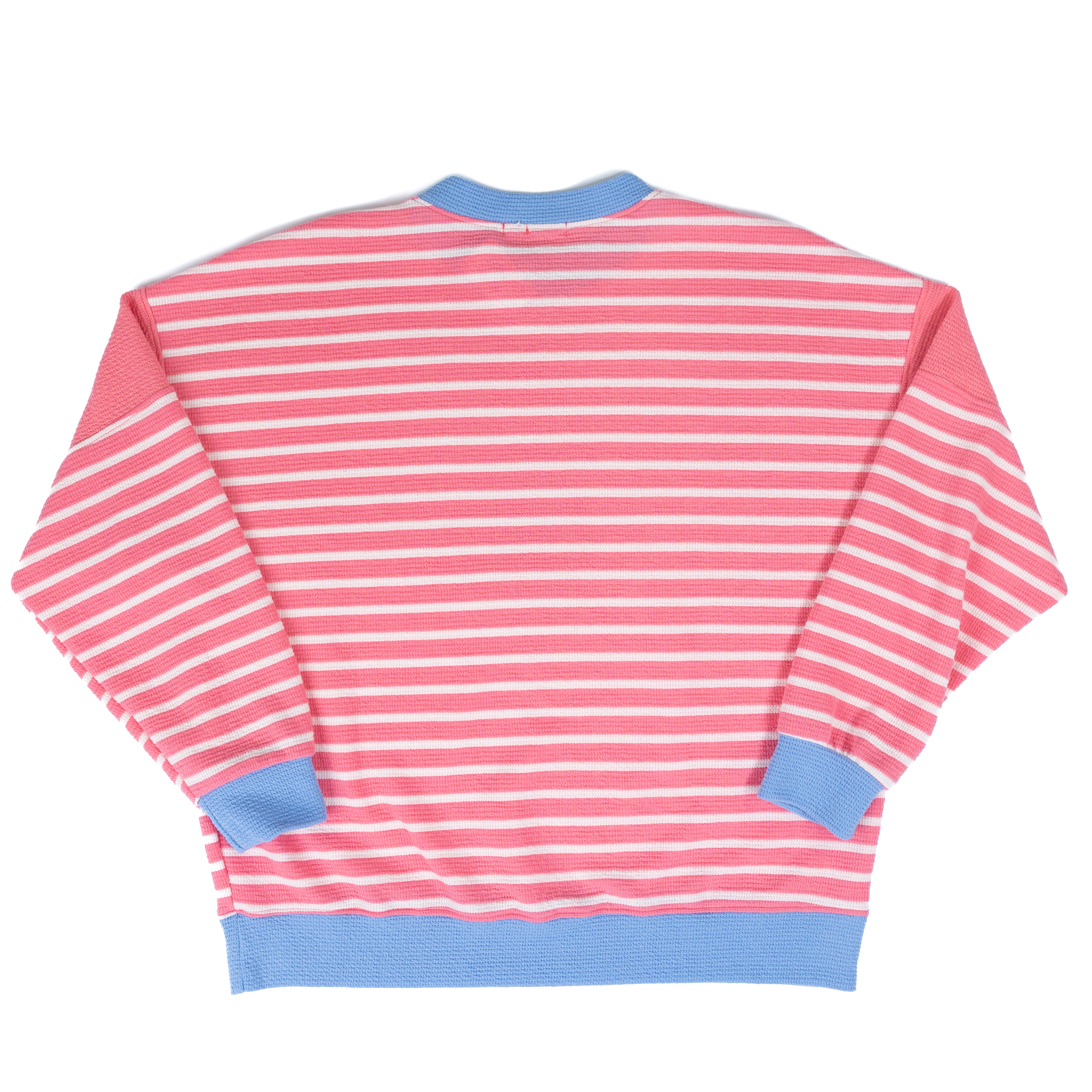 Women's Tres Bien Long Sleeve Knit Striped Sweater T-41679