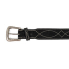 Nocona Men's Black Roughout Belt with Boot Stitching