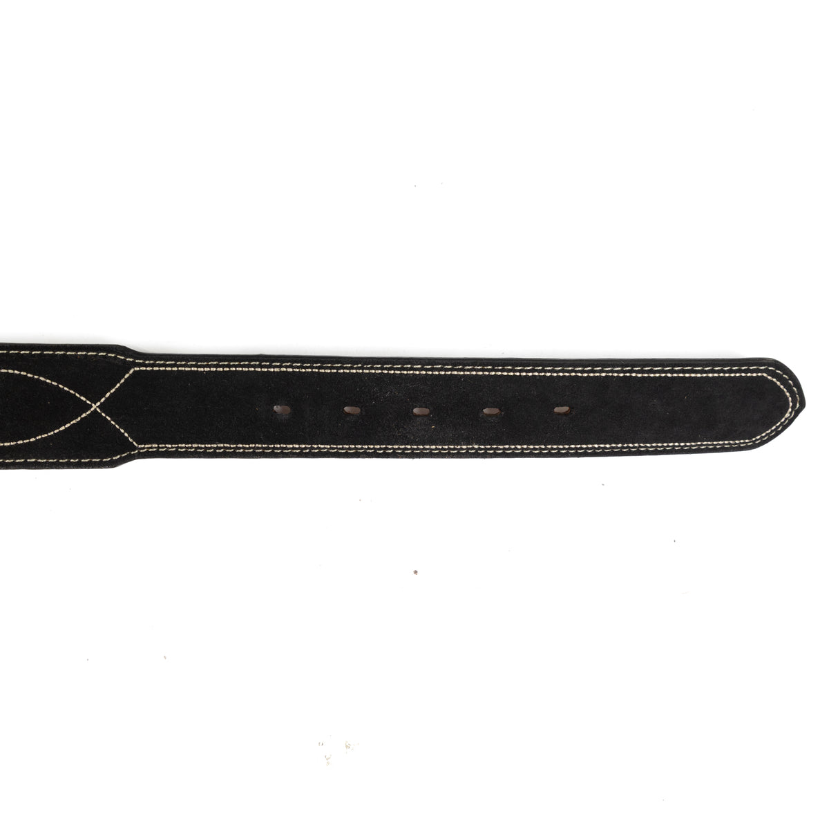 Nocona Men's Black Roughout Belt with Boot Stitching