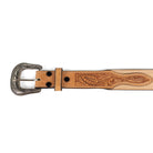 Nocona Men's Tan Roughout Belt with Boot Stitching