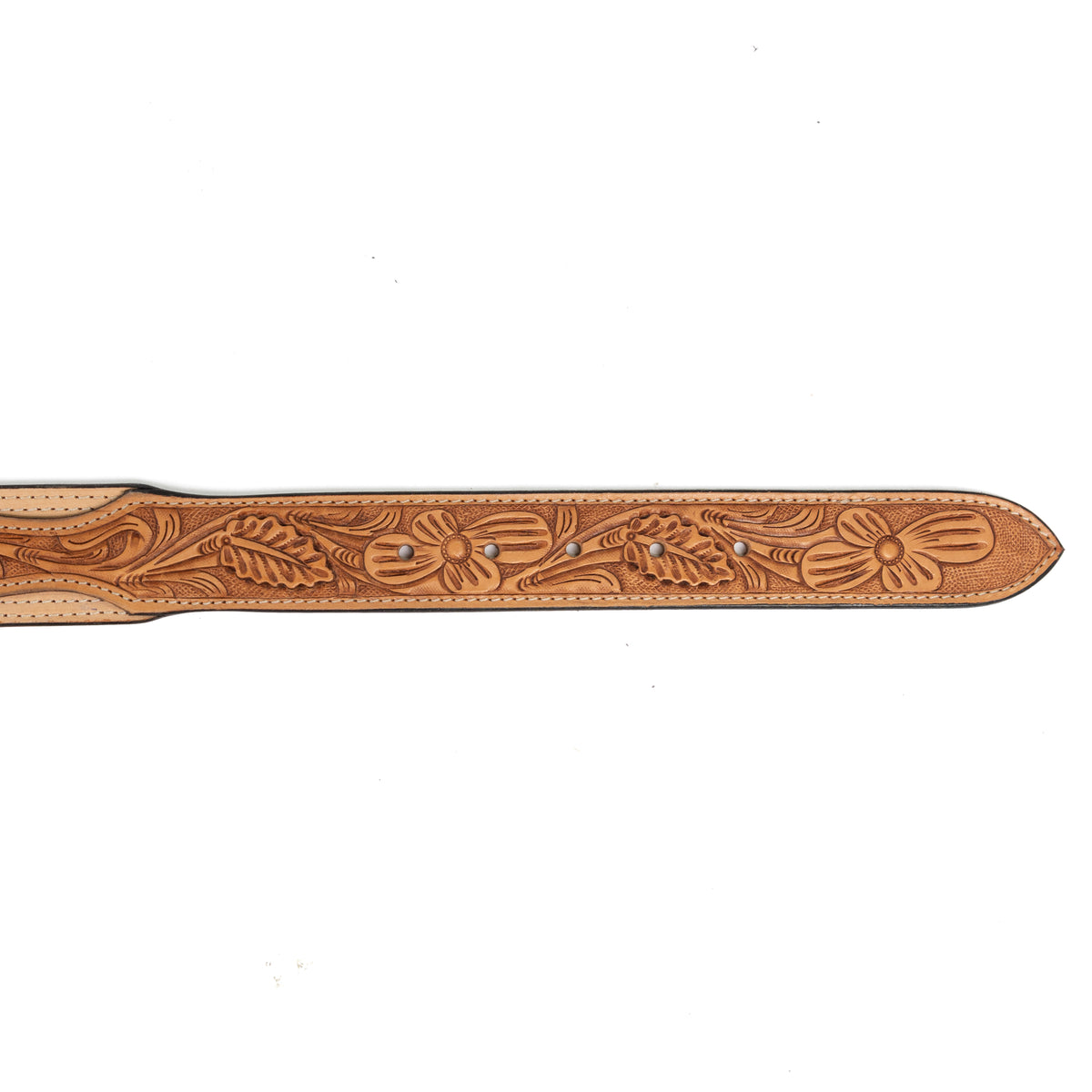 Nocona Men's Tan Roughout Belt with Boot Stitching