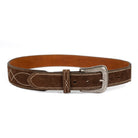 Nocona Men's Brown Roughout Boot Stitched Belt