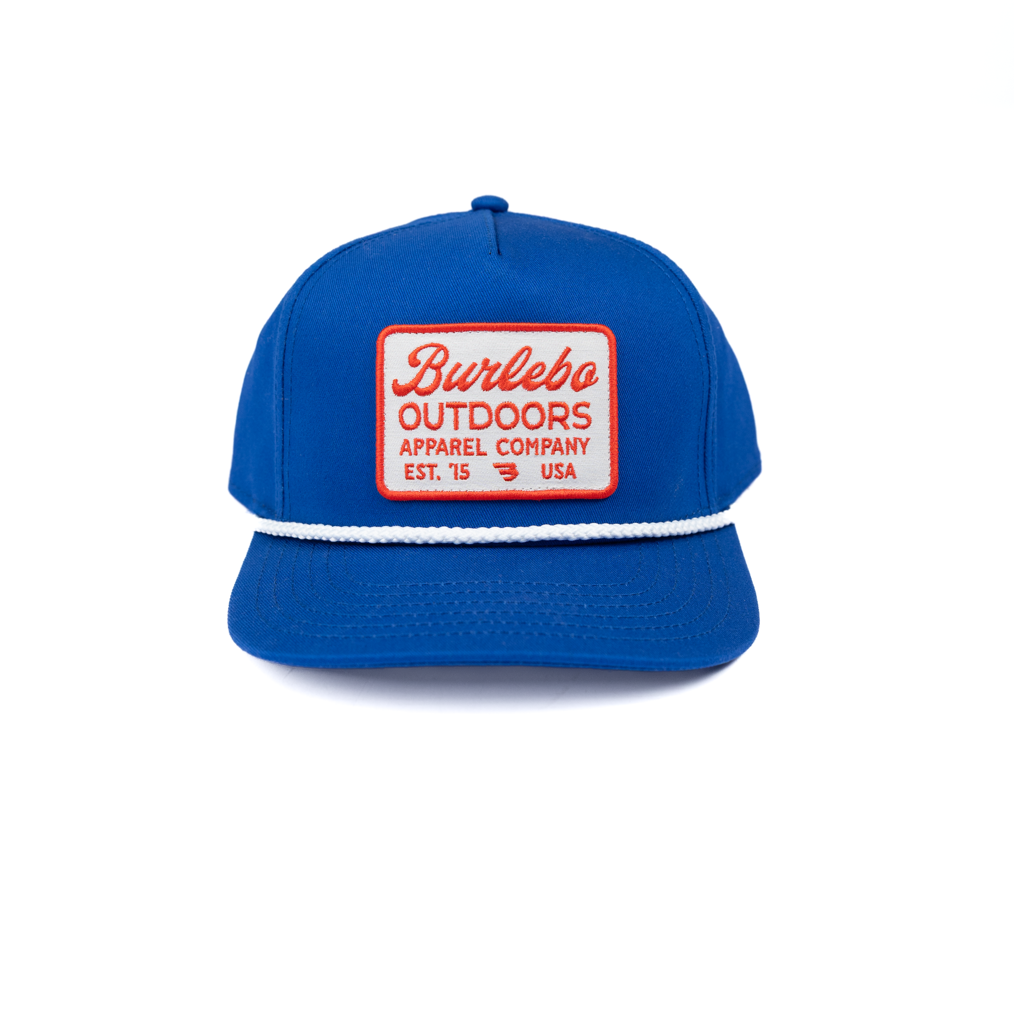 Men's Burlebo Blue Cap with Retro Style Patch C-RETP