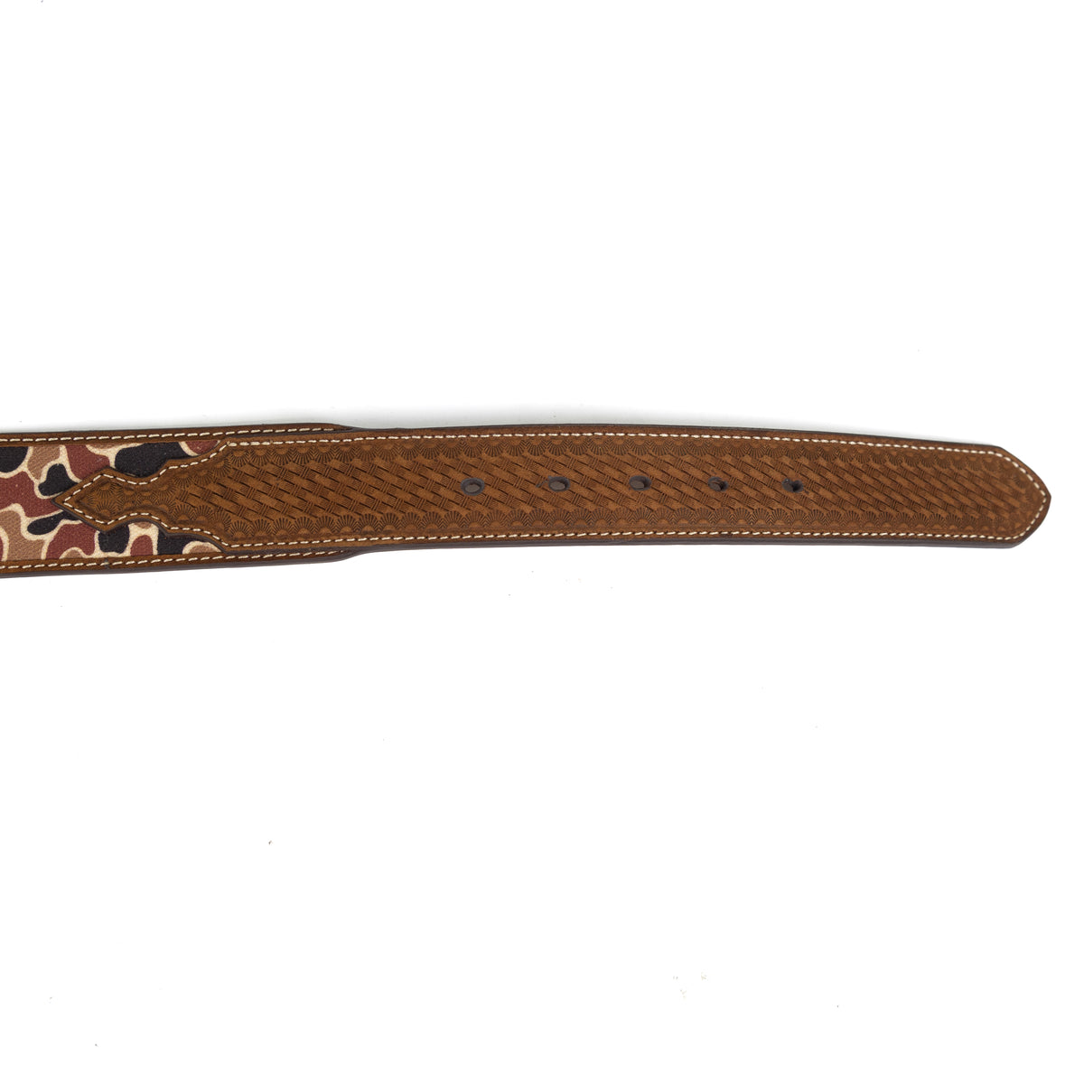 3D Men's Duck Camo Fabric Inlay Western Belt D100021597
