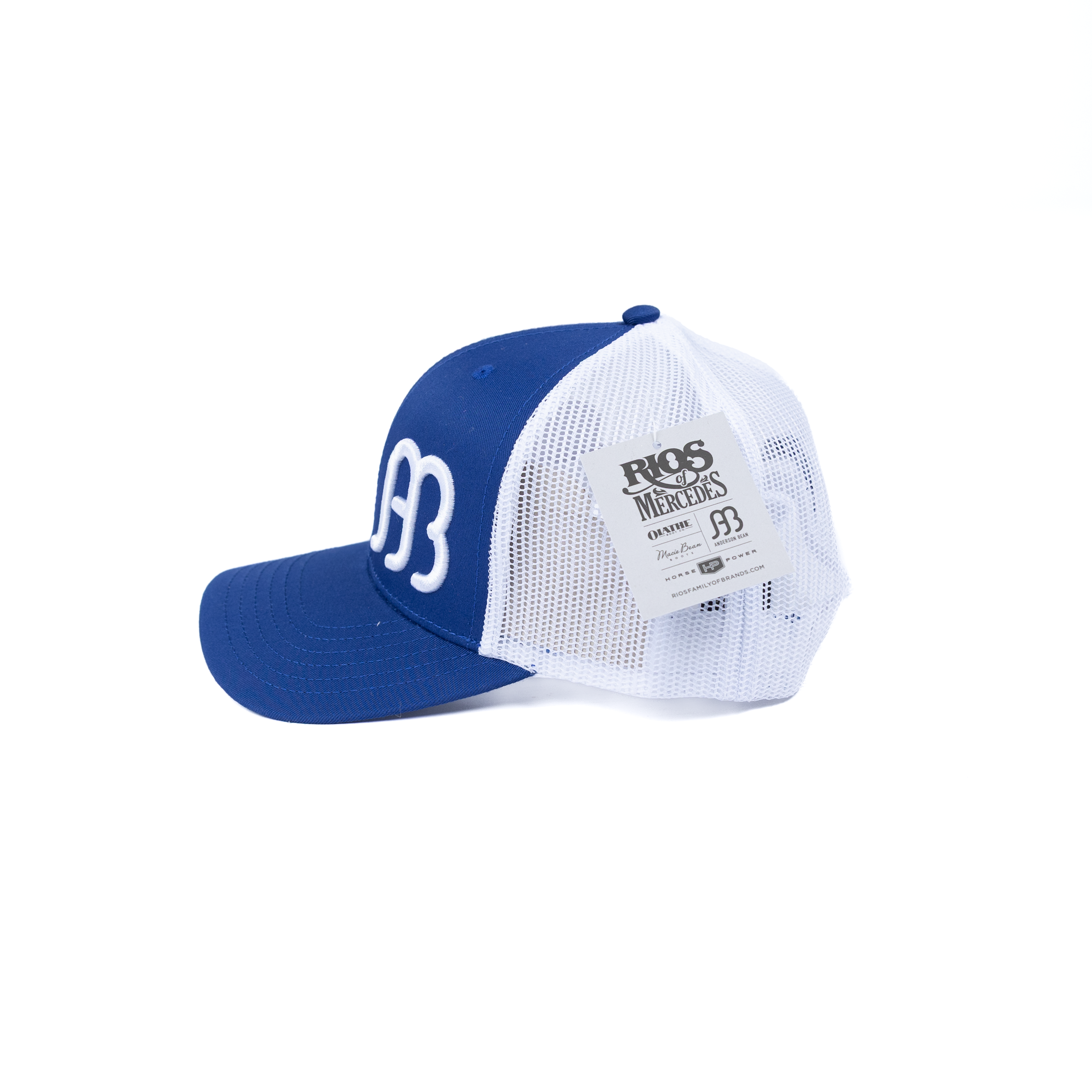 Men's Anderson Bean Blue and White Mesh Snapback 