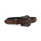 Ariat Women's Floral Embossed Concho Black Western Belt