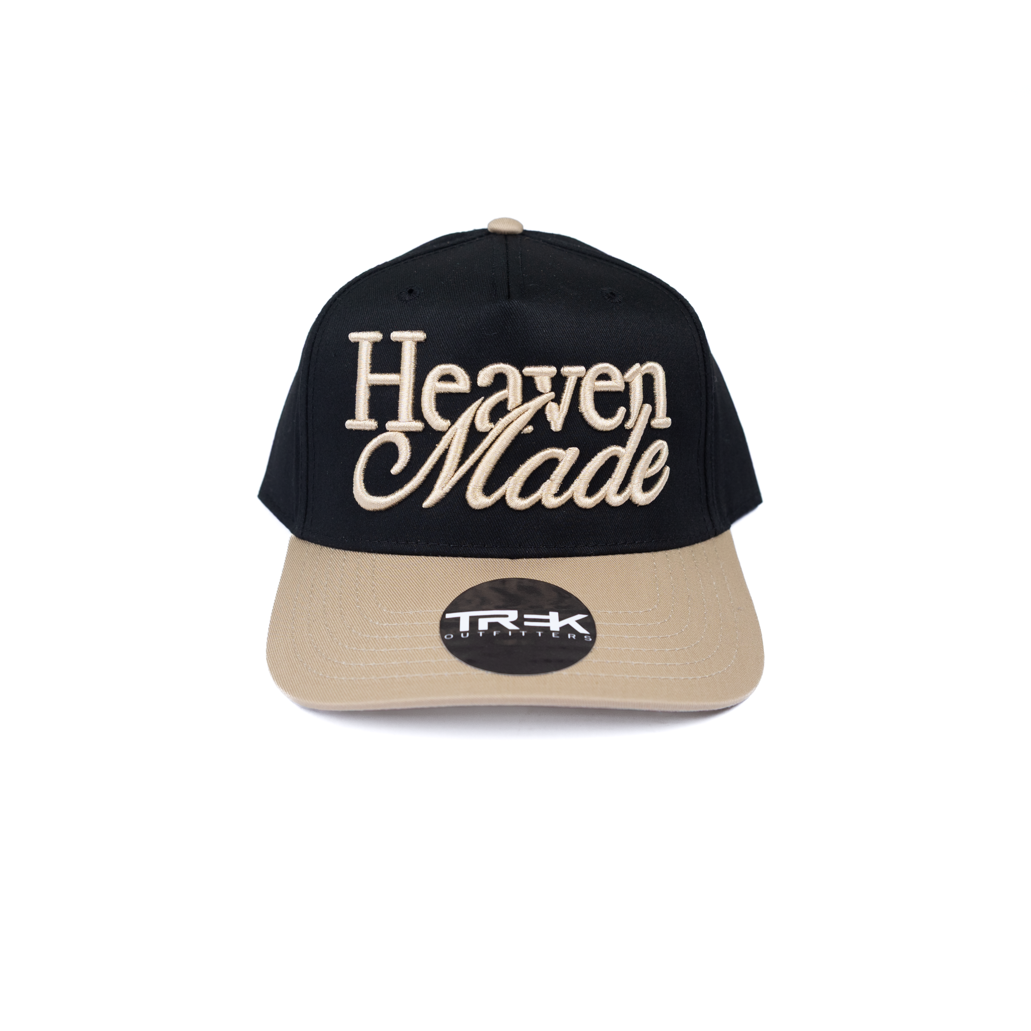 Women's Black and Tan "Heaven Made" Snapback Cap 