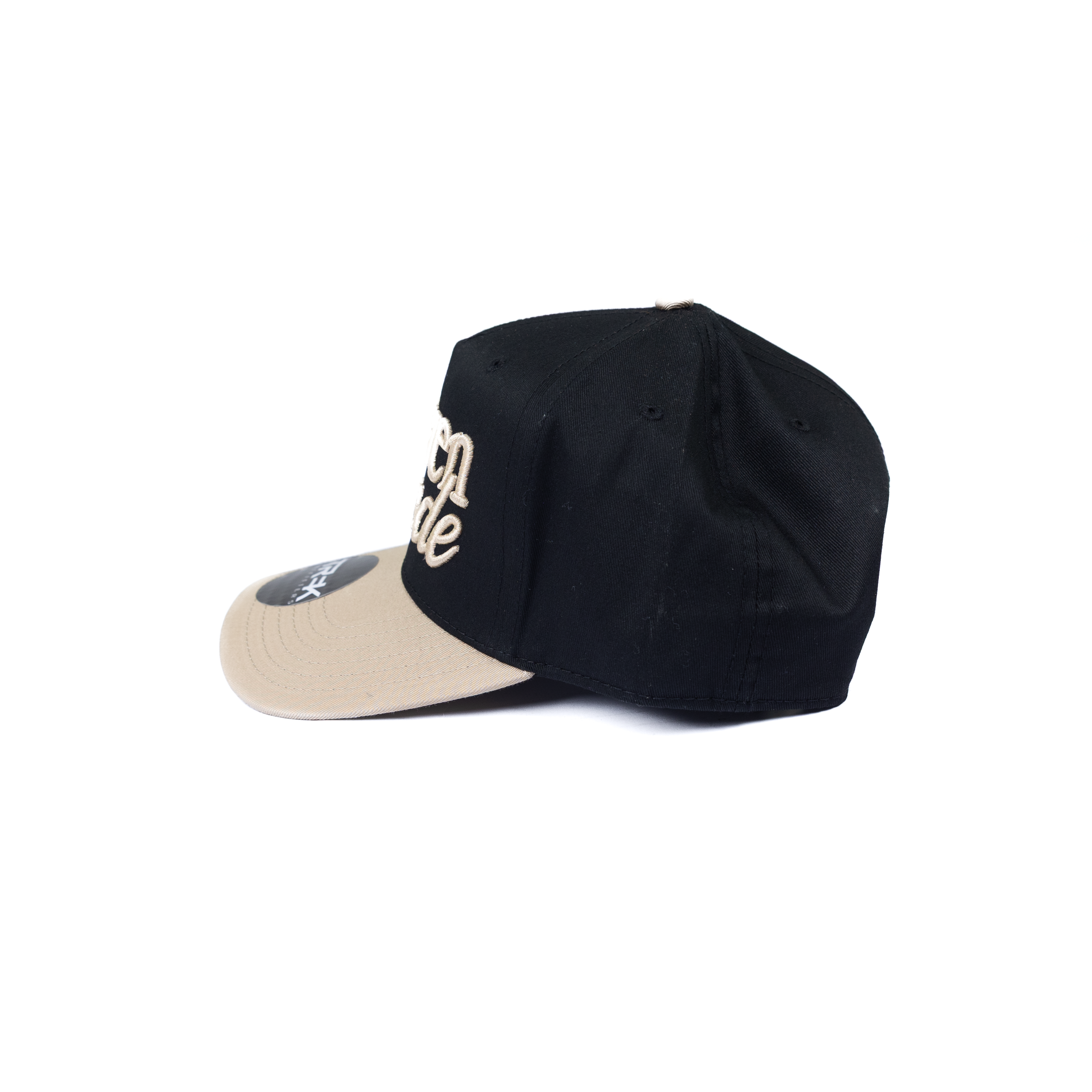 Women's Black and Tan "Heaven Made" Snapback Cap 