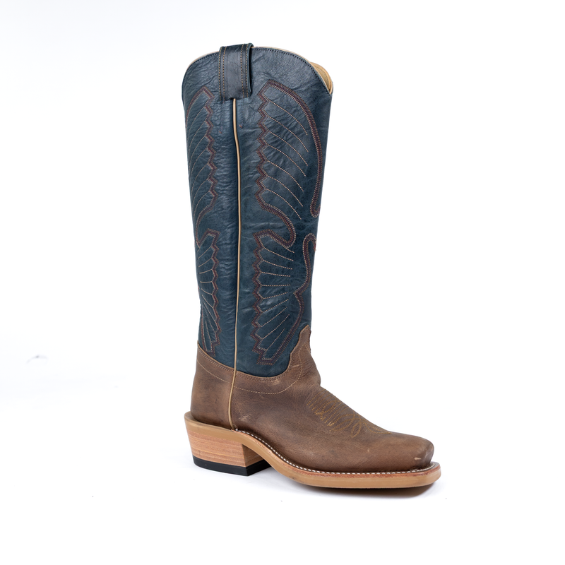 Olathe Sand Angry Elk with 16" Indigo Navajo Bison Tops TT16