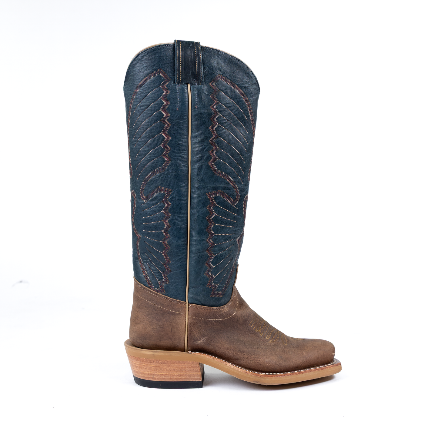 Olathe Sand Angry Elk with 16" Indigo Navajo Bison Tops TT16