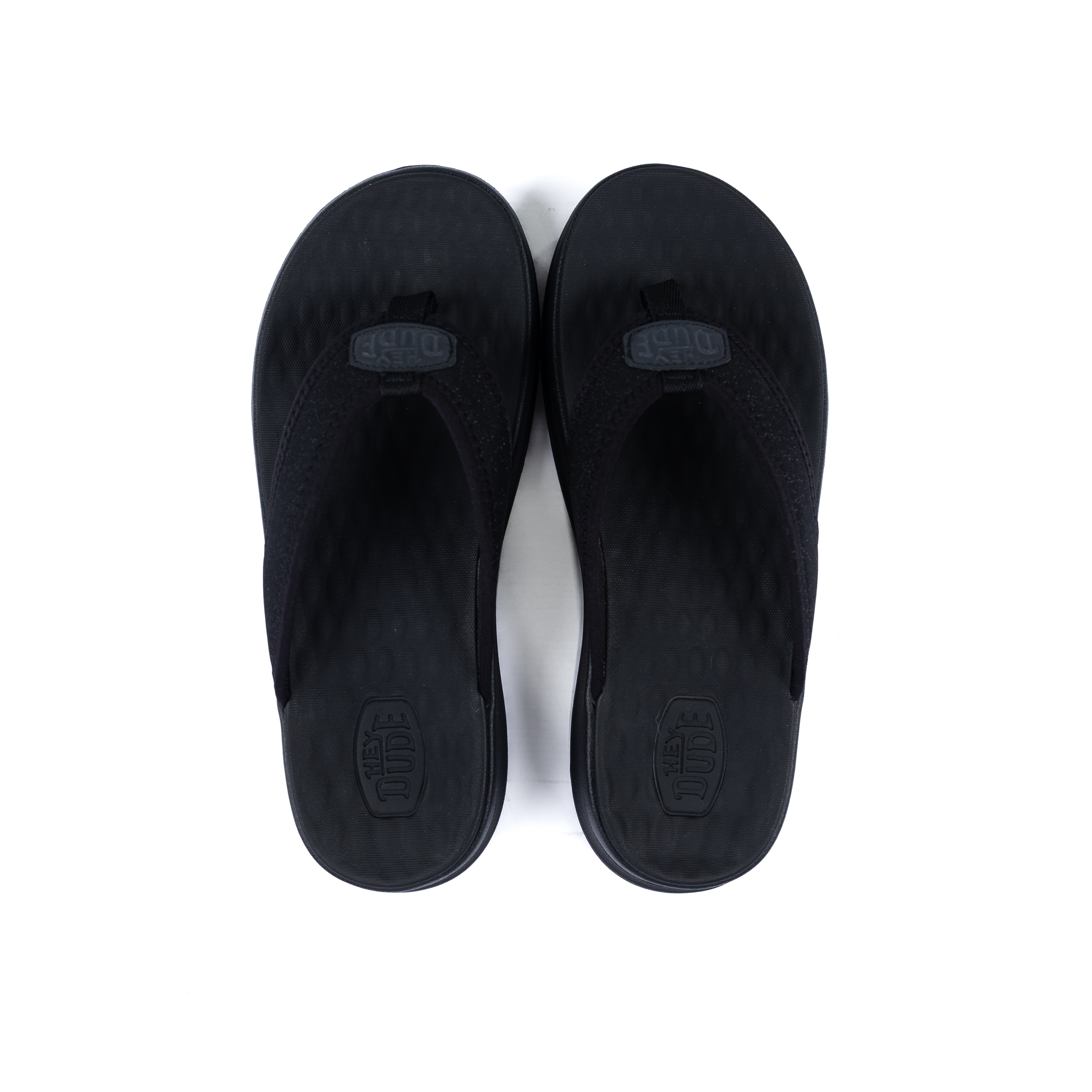 Women's Hey Dude Black/ Metallic Tide Flip Flops 44443-0EL