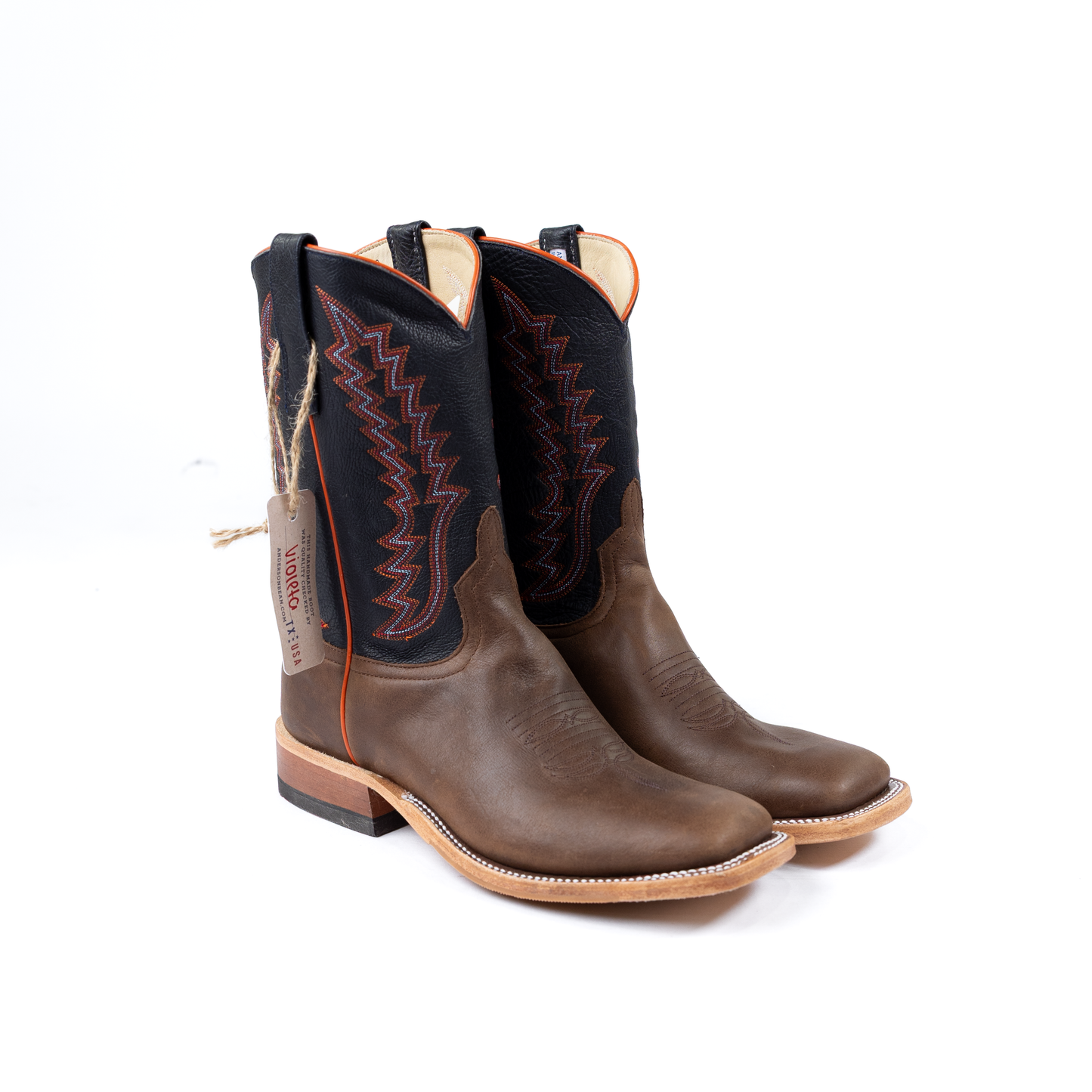 Anderson Bean Brown Avatar with 13" Navy Calf Tops S5101