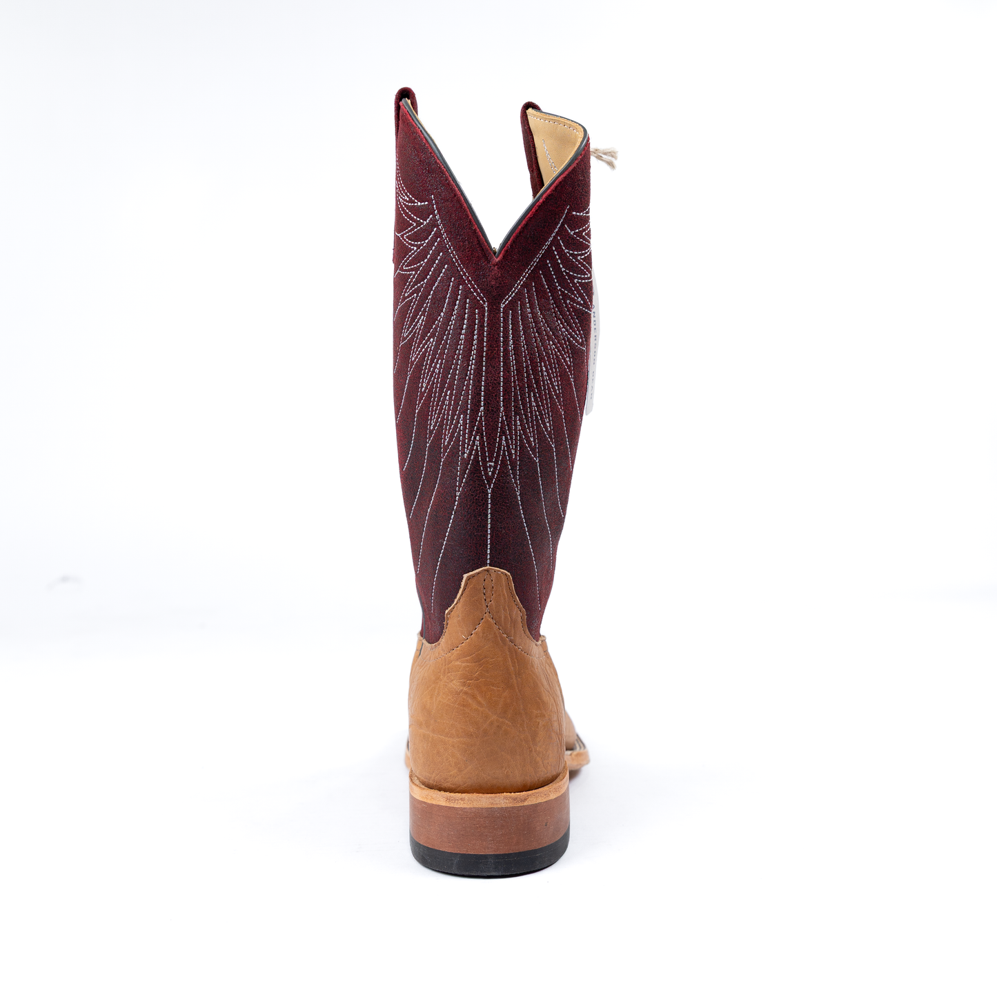 Anderson Bean Tan Bull Shoulder with 13" Cherry Mendocino Tops