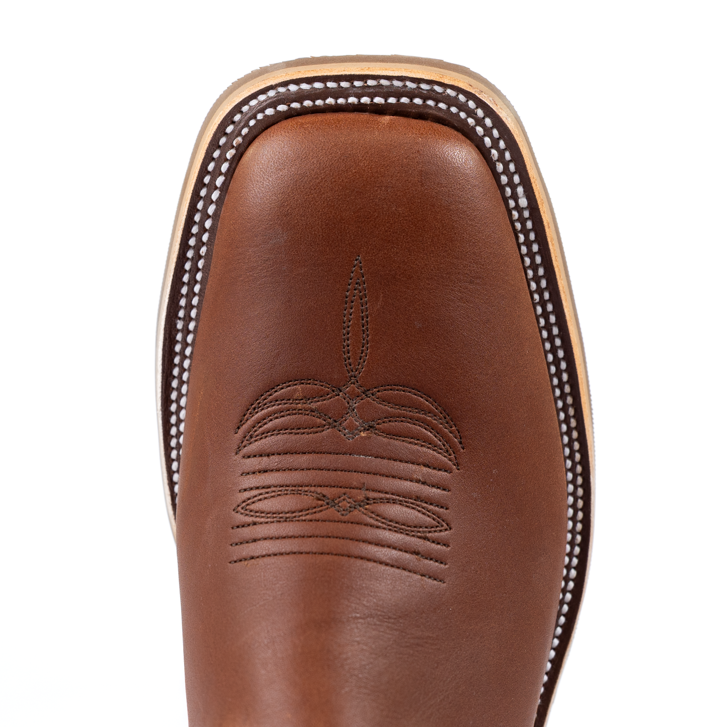 Anderson Bean Brown Mule with 10" Blue Sinsation Tops