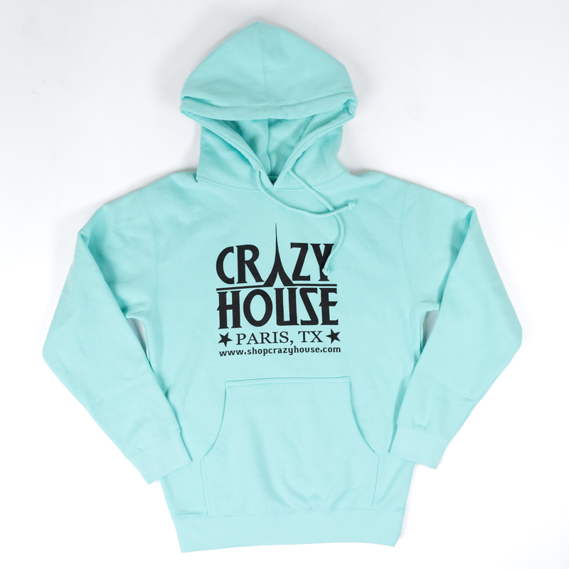 Crazy House Hoodie Color Options : Mint, Lavender, or Sandstone