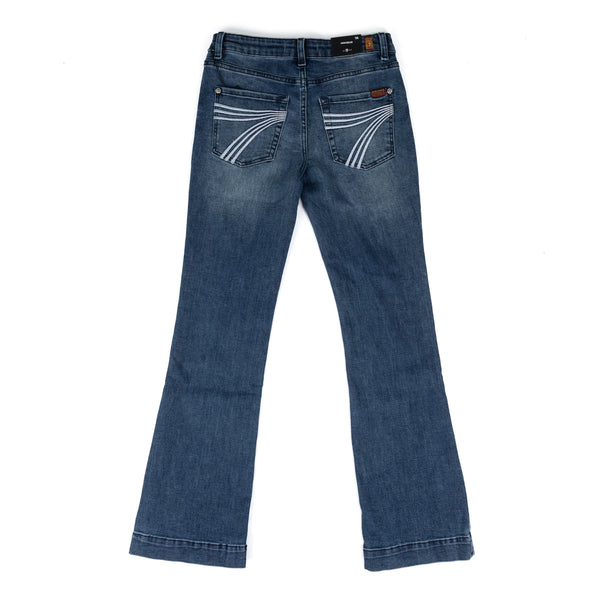 Girl's Seven for All Mankind Lake Blue Mini Dojo Jeans 7KHF0H85