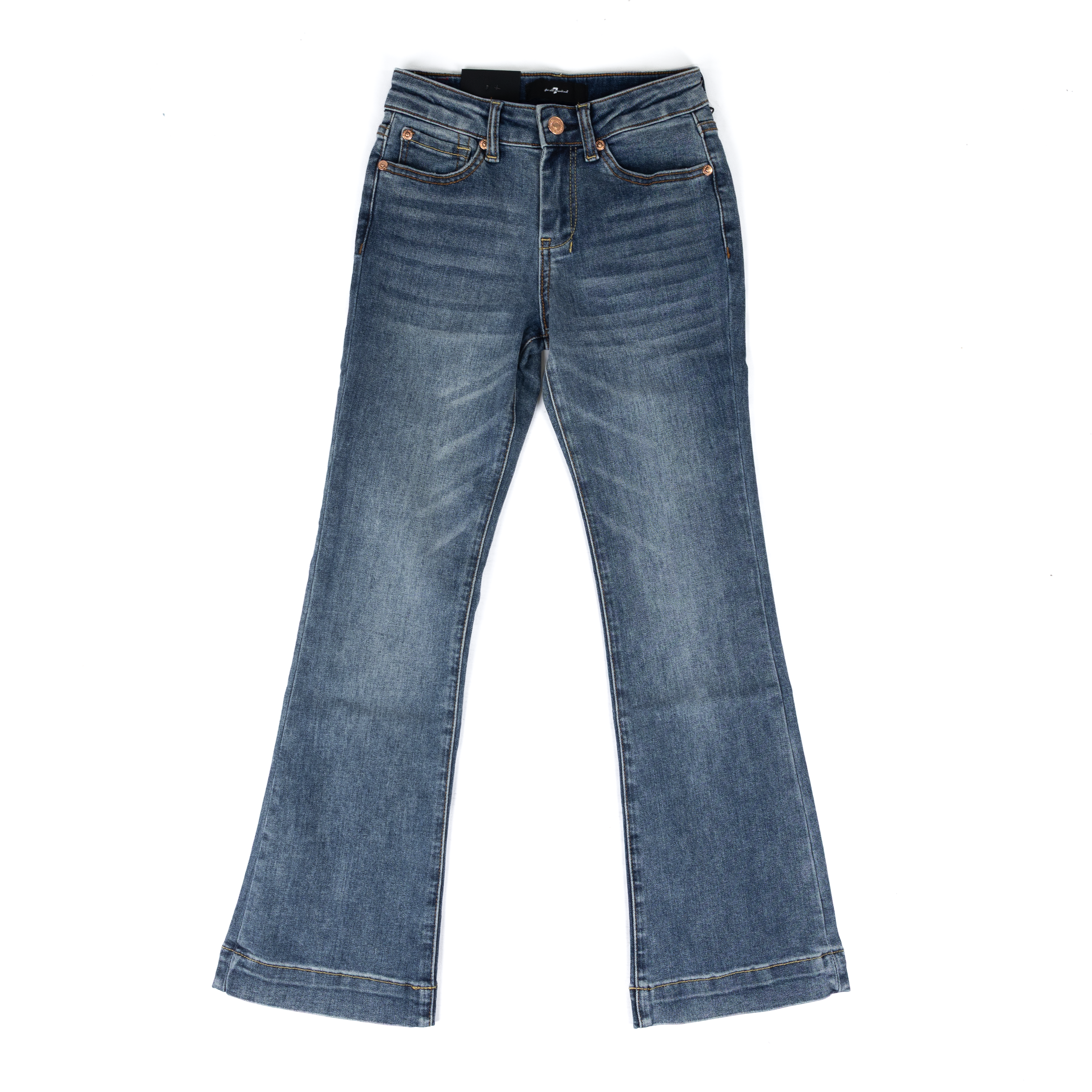 Girl's Seven for All Mankind Distressed Authentic Mini Dojo Jeans 7KHF0H85-DLU