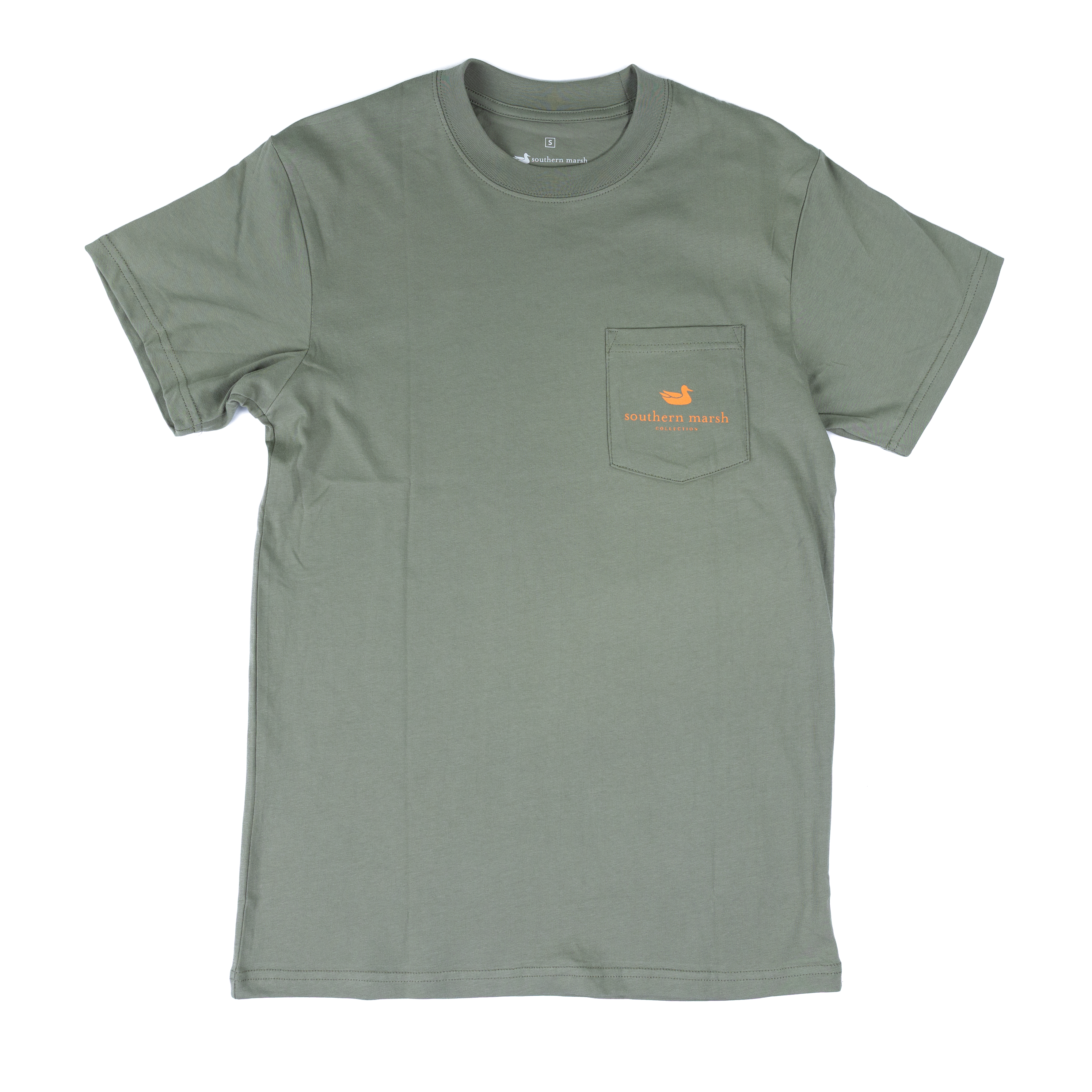 Men's Southern Marsh Short Sleeve Bay Green Patient Pup T-shirt APJB-GRN