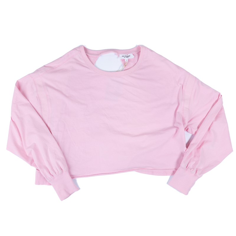 Women's ee:some Long Sleeve Pink Open Back Blouse TH15594