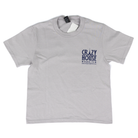 Youth Crazy House Light Gray Short Sleeve Dog Printed T-shirt 