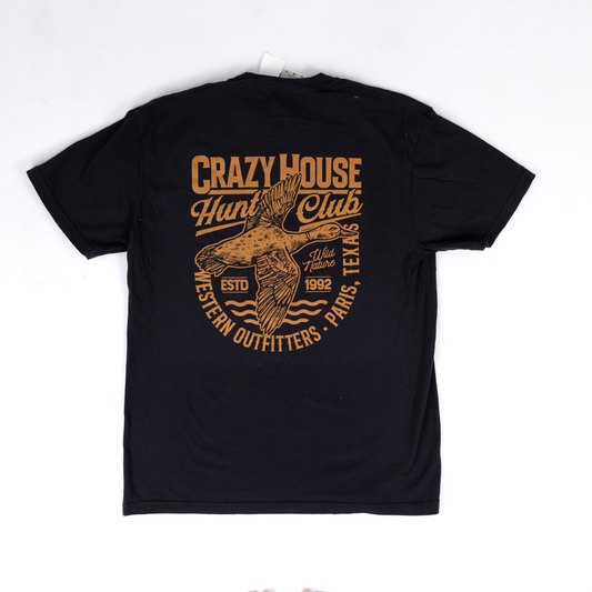 Crazy House Black Short Sleeve "Hunt Club" T-shirt