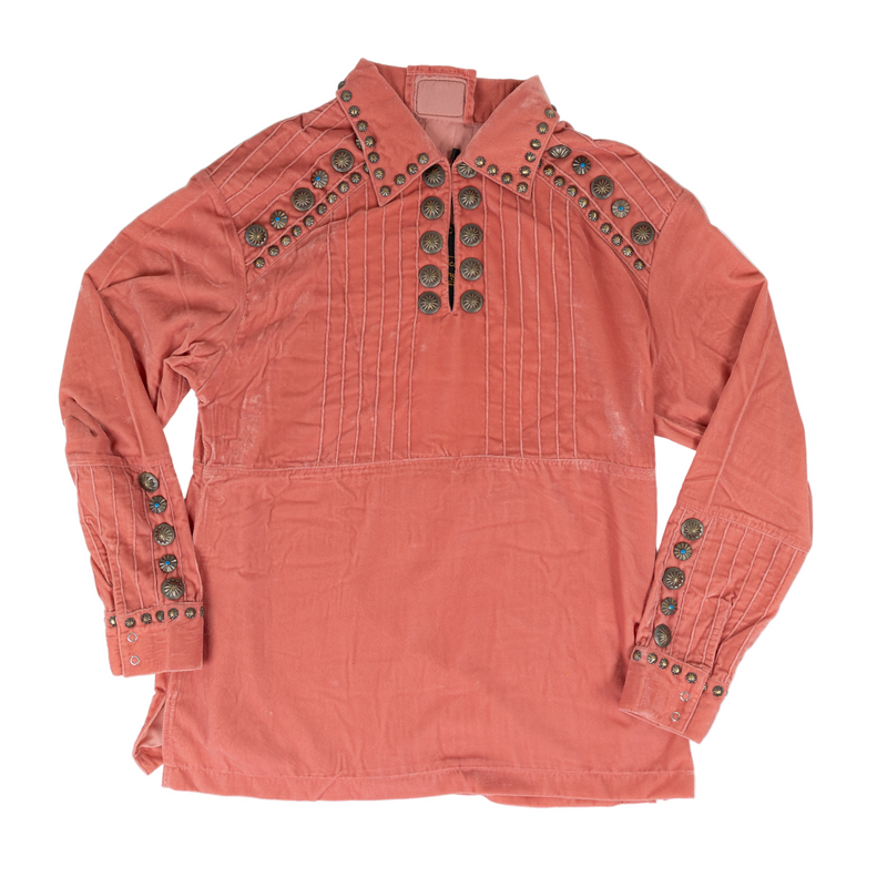 Women's American Darling Pink Velvet Concho Shirt ADSH033