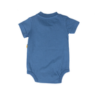Boy's Carhartt Medium Blue Short Sleeve Pocket Bodysuit CA5021-HS2W