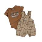 Boy's Carhartt Short Sleeve Beige Canvas Set CG8112-CT06