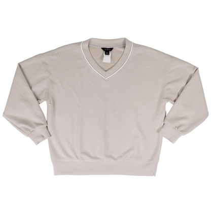 Women's Modal Scuba V Neck Piping Top T0057