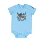 Boy's Carhartt Blue/Brown Short Sleeve Onesie Set CG8116-D15