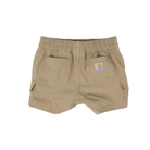 Boy's Carhartt Beige Rugged Flex Cargo Shorts CH8347-CT06