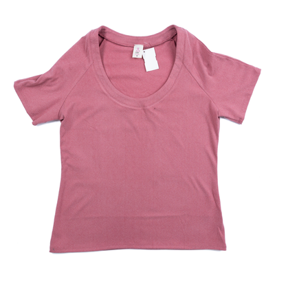 Women's Round Neck Top Short Sleeve ET3889-CO