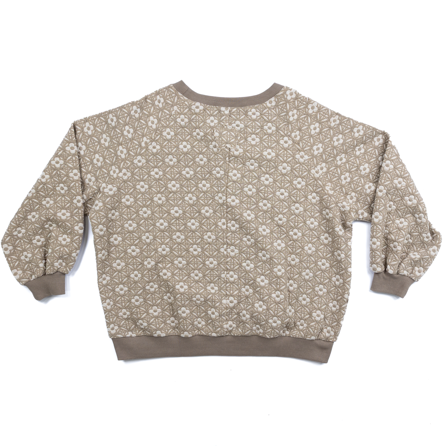 Women's Easel Long Sleeve Flower Jacquard Pullover ET71646
