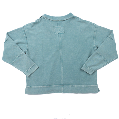 Women's Easel Faded Teal Thermal Top ET71627