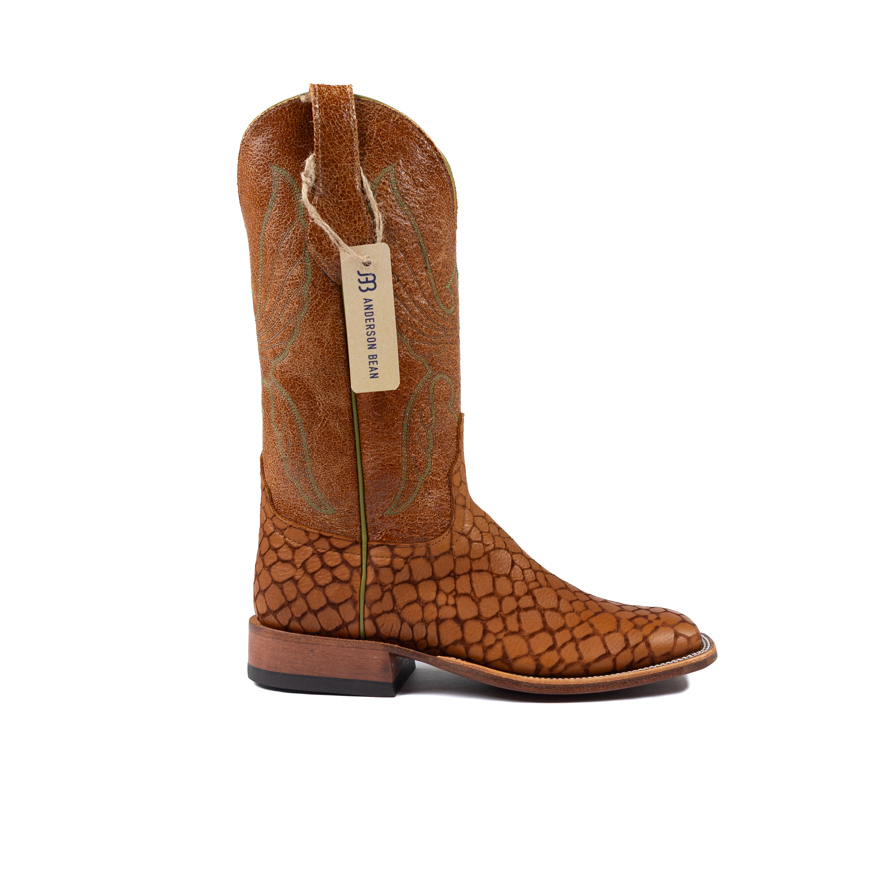 Anderson Bean Natural Lochness Monster Square Toe Boots – Crazy