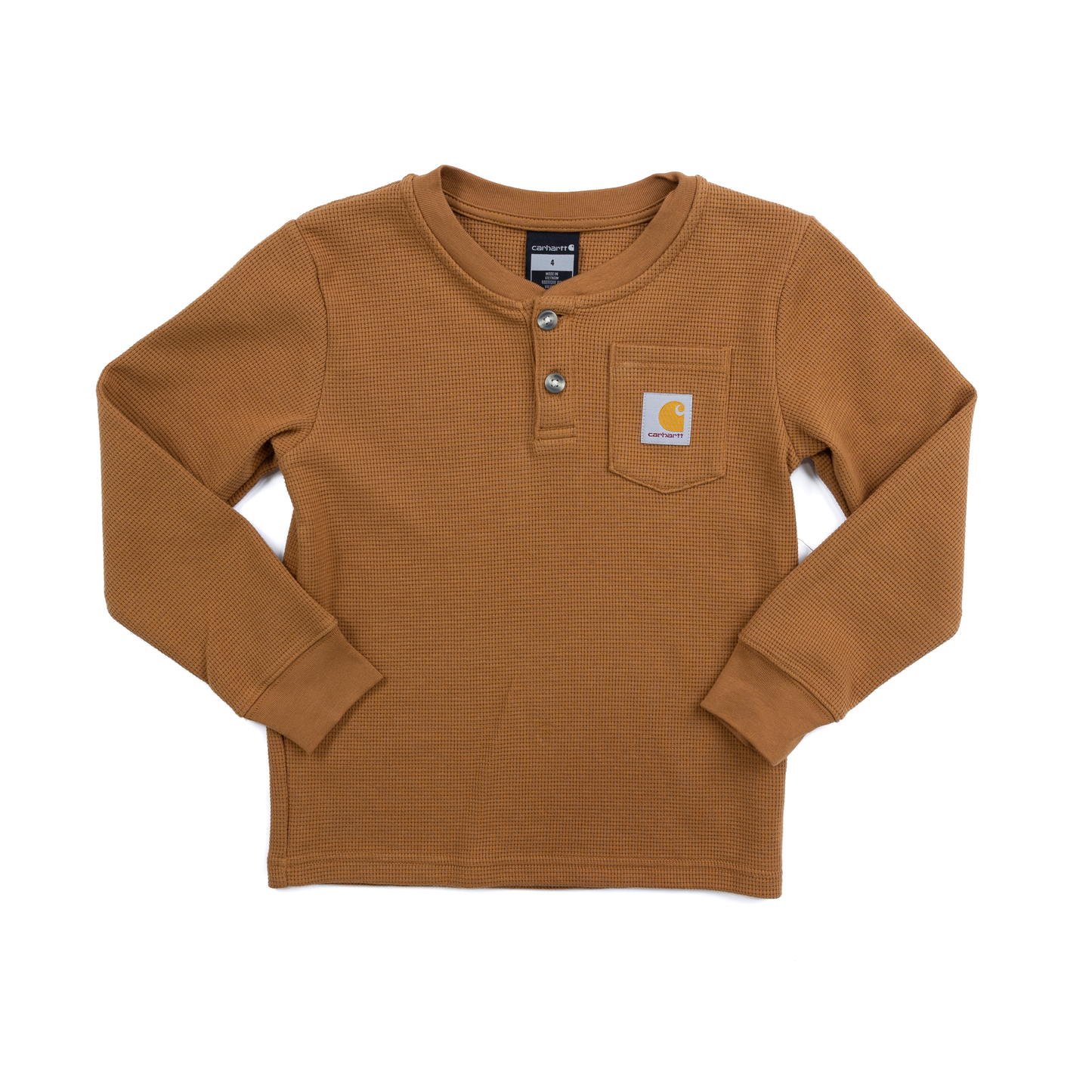Boy's Carhartt Long Sleeve Henley Pocket T-shirt CA6769-D15