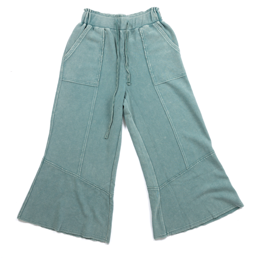Women's Easel Faded Teal Thermal Pants EB90145