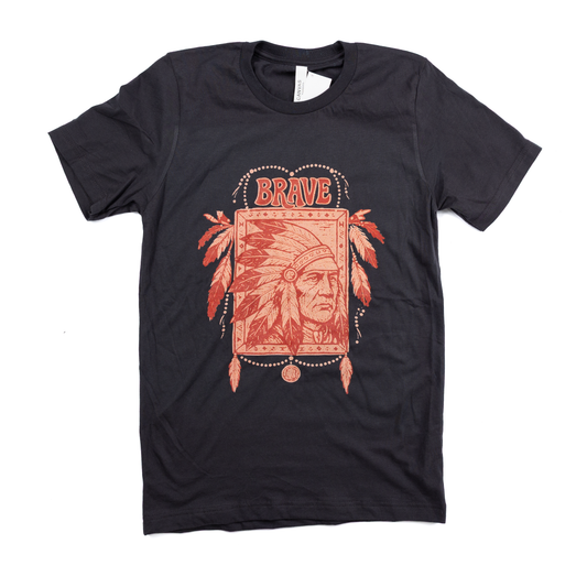 Women's Dark Gray "Brave Chief" T-shirt